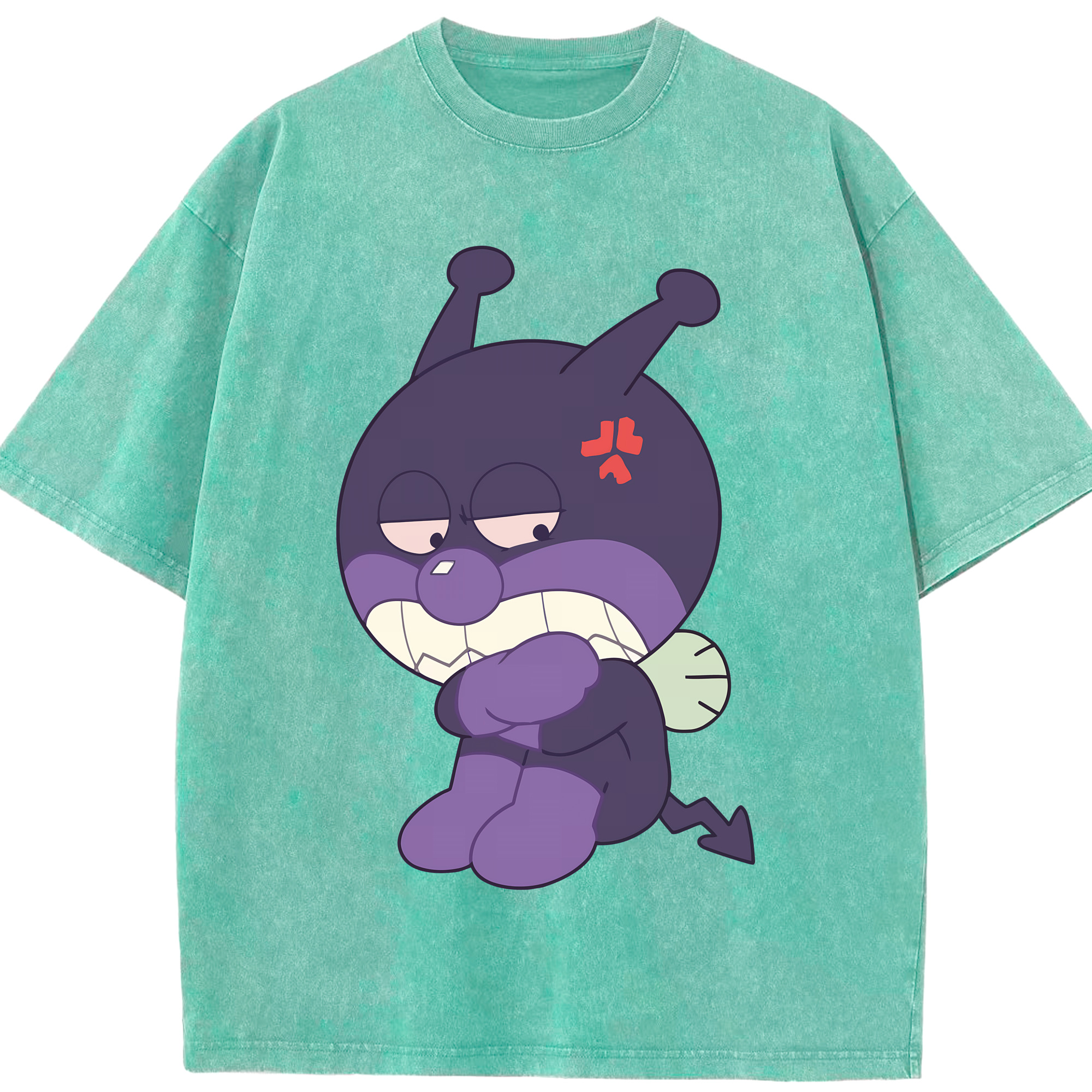 （画像用） アンパンマン Anpanman 綿100% ヴィンテージ風 半袖Tシャツ（フロントプリント）
